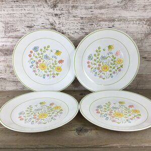 Corelle Spring Meadow Dinner Plates Set Of 4 10 1/4" Floral Pattern Durable Ever